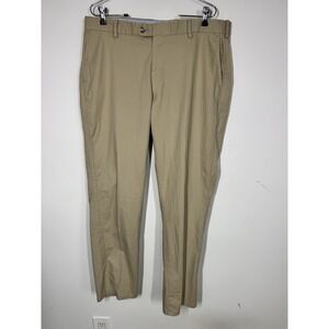Peter‎ Millar Pants Mens 36 Khaki Crown Comfort Stretch Chino Golf Flat Front